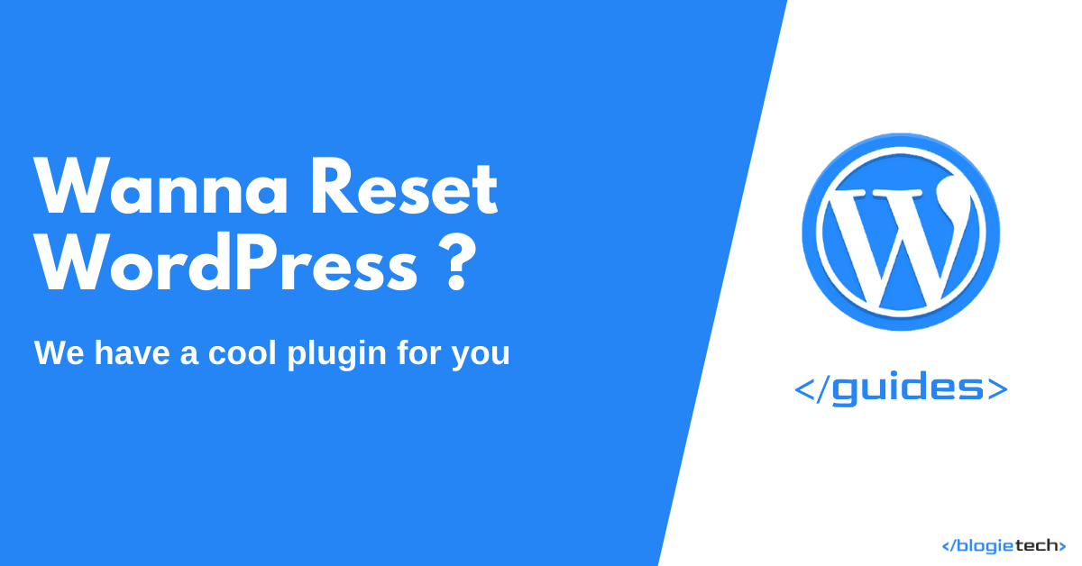 Reset WordPress to Default