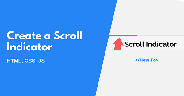 How to create a scroll indicator